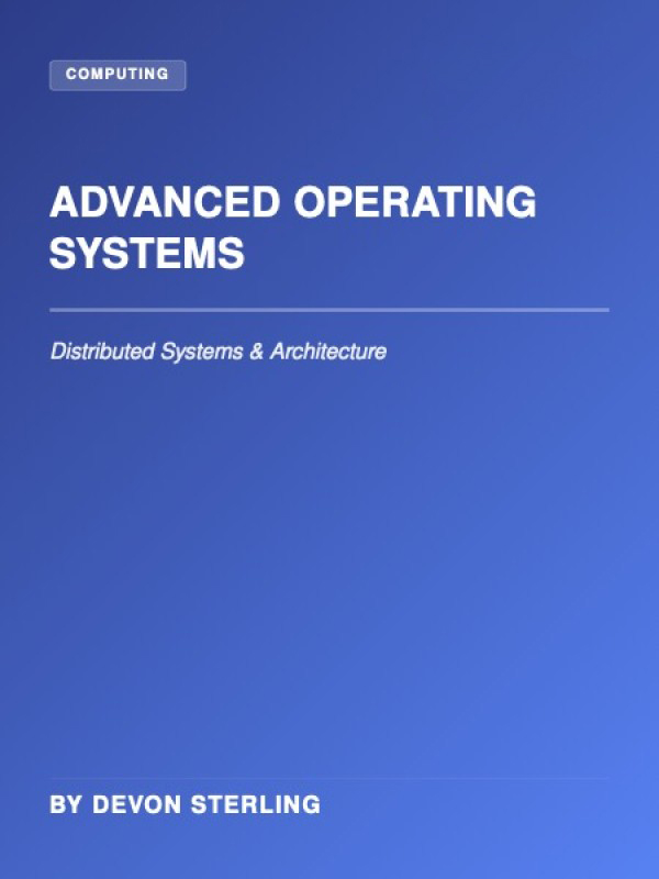 Advanced Operating Systems: Architectures and Microkernels cover