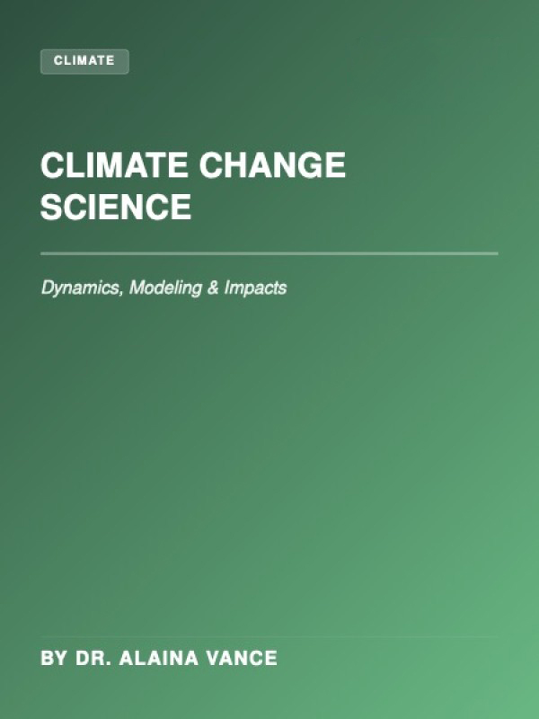 Climate Change Science: Multi-Dimensional Modeling cover