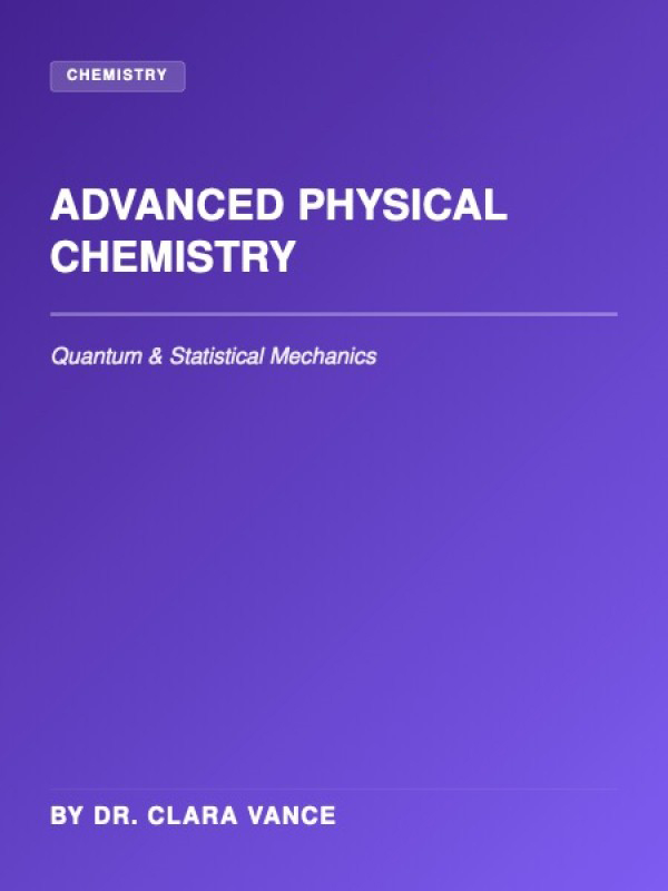 Advanced Physical Chemistry cover